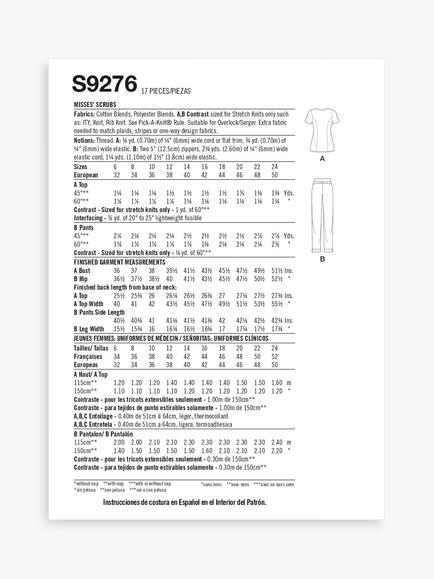 Simplicity Misses' Scrubs Sewing Pattern, S9276 - view 2, 