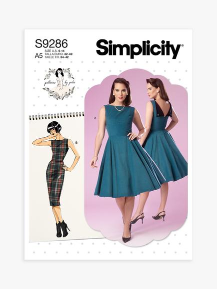 Simplicity Misses' Sleeveless Dress Sewing Pattern, S9286, 