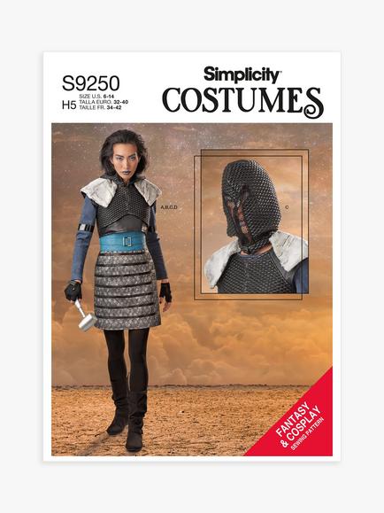 Simplicity Costume Space Warrior Sewing Pattern, S9250, 