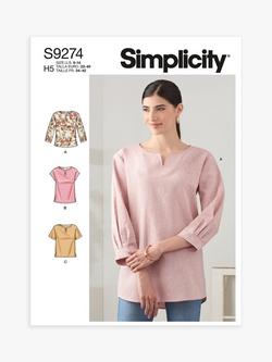 Simplicity Misses' Tops Sewing Pattern, S9274, 
