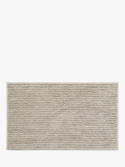 John Lewis Recycled Polyester Quick Dry Bobble Bath Mat, Linen