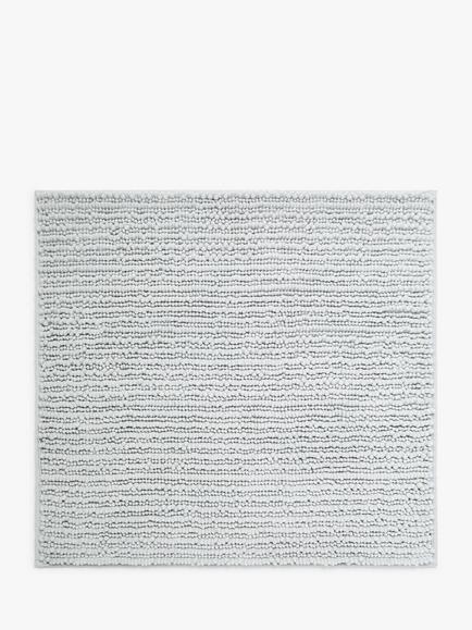 John Lewis Recycled Polyester Quick Dry Bobble Shower Mat, Silver Grey