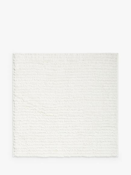 John Lewis Recycled Polyester Quick Dry Bobble Shower Mat, White