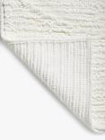 John Lewis Recycled Polyester Quick Dry Bobble Shower Mat, White