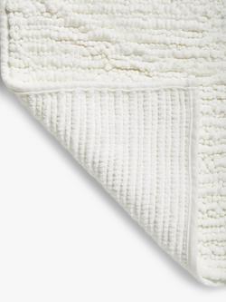 John Lewis Recycled Polyester Quick Dry Bobble Shower Mat - view 2, White
