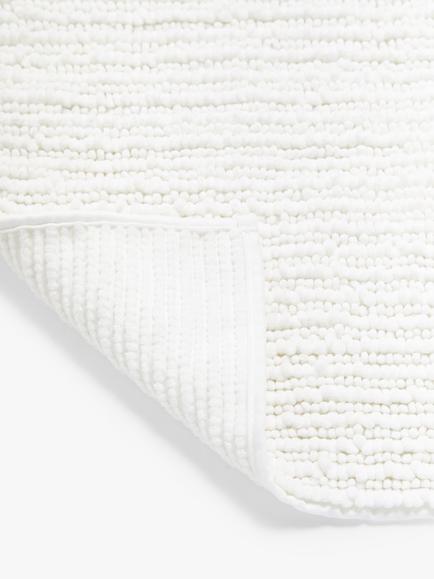 John Lewis Recycled Polyester Quick Dry Bobble Bat Mat, Extra Large - view 2, White