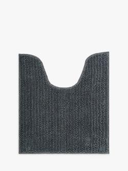 John Lewis Recycled Polyester Quick Dry Bobble Pedestal Mat, Steel