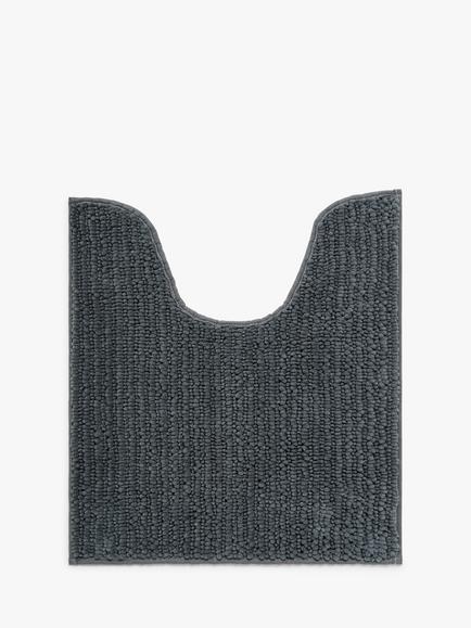 John Lewis Recycled Polyester Quick Dry Bobble Pedestal Mat, Steel