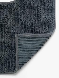 John Lewis Recycled Polyester Quick Dry Bobble Pedestal Mat - view 2, Steel