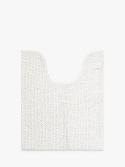 John Lewis Recycled Polyester Quick Dry Bobble Pedestal Mat, White