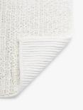 John Lewis Recycled Polyester Quick Dry Bobble Pedestal Mat, White