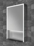 John Lewis Shelf Single Mirrored and Illuminated Bathroom Cabinet