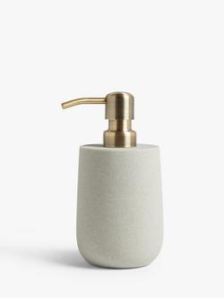 John Lewis Drift Soap Pump, Brass Finish, Natural