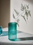 John Lewis Cylinder Ridge Vase, H31cm, Green