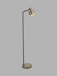 Bay Lighting Giles Floor Lamp, Antique Brass/Black