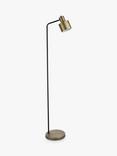 Bay Lighting Giles Floor Lamp, Antique Brass/Black