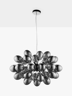 Bay Lighting Grandeur Glass Ceiling Light, Black Chrome - view 2, Black Chrome