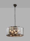 Bay Lighting Symphony Glass Ceiling Light, Slate Grey