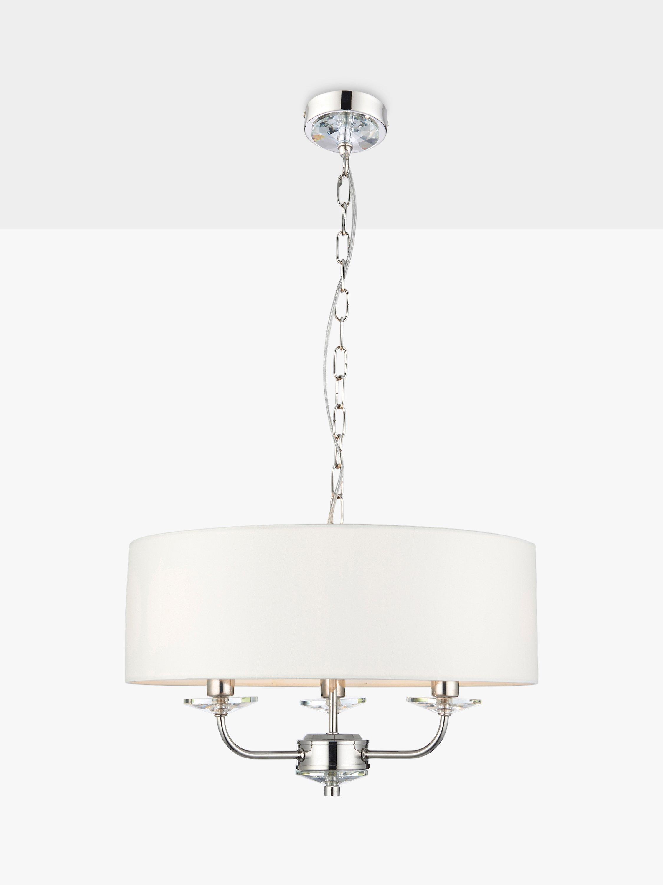 Bay Lighting Hailey 3 Arm Ceiling Light, Silver