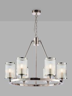 Bay Lighting Claris Chandelier Ceiling Light, Clear/Nickel, Clear/Nickel