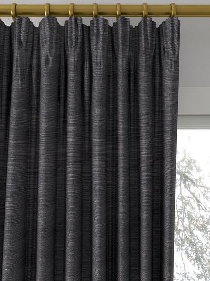 Designers Guild Pampas Made to Measure Curtains or Roman Blind, Steel - view 2, Steel