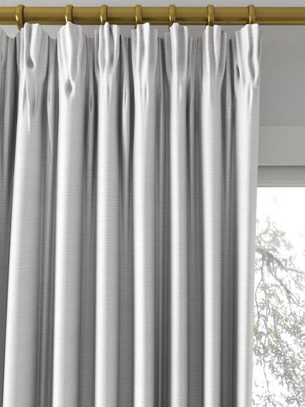 Designers Guild Pampas Made to Measure Curtains or Roman Blind, Pearl - view 2, Pearl