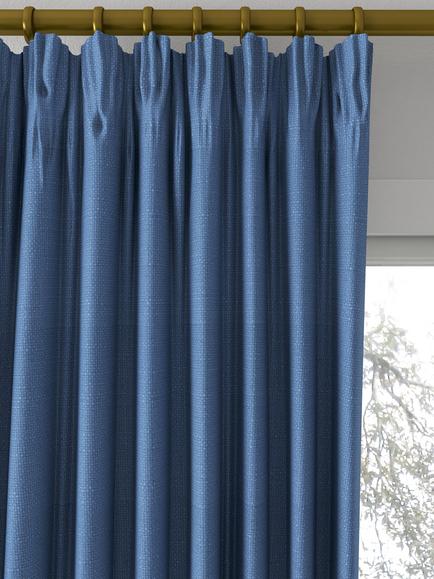 Sanderson Tuscany II Made to Measure Curtains or Roman Blind, Cornflower Blue - view 2, Cornflower Blue