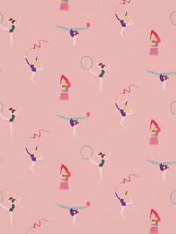 Harlequin Balancing Made to Measure Curtains or Roman Blind, Blossom/Raspberry, Blossom/Raspberry