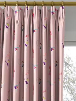 Harlequin Balancing Made to Measure Curtains or Roman Blind, Blossom/Raspberry - view 2, Blossom/Raspberry