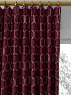 Designers Guild Manipur Made to Measure Curtains or Roman Blind, Garnet - view 2, Garnet