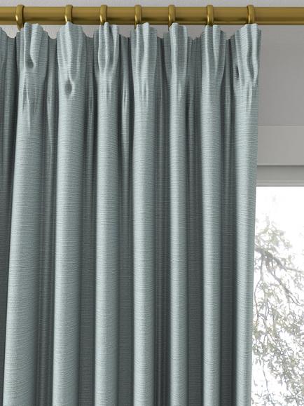 Designers Guild Pampas Made to Measure Curtains or Roman Blind, Duck Egg - view 2, Duck Egg