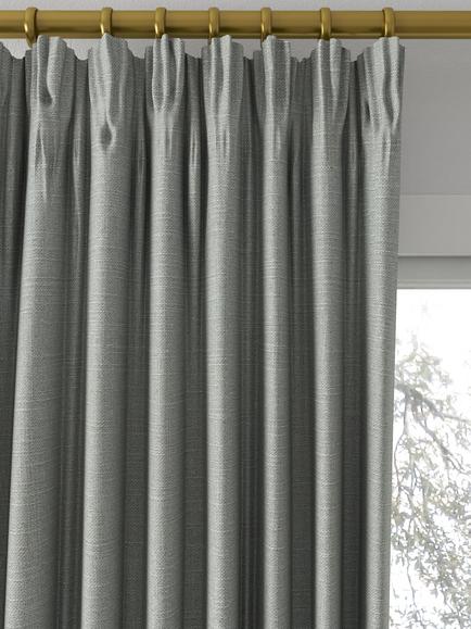 Sanderson Tuscany II Made to Measure Curtains or Roman Blind, Aluminium - view 2, Aluminium