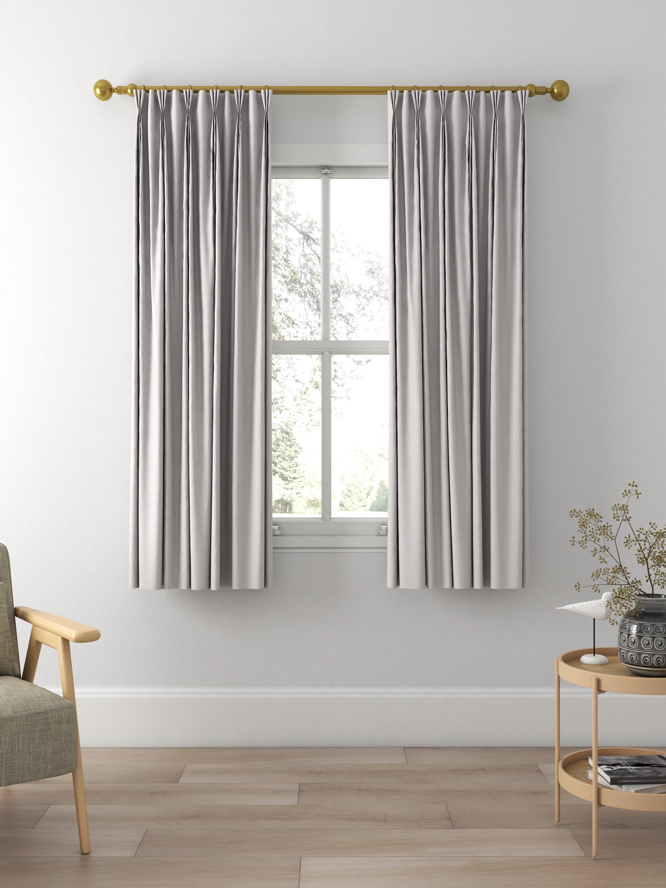 Designers Guild Madrid Made to Measure Curtains, Silver
