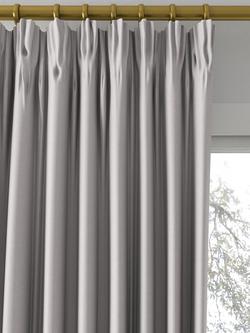 Designers Guild Madrid Made to Measure Curtains or Roman Blind, Silver - view 2, Silver