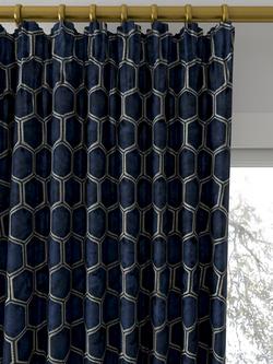 Designers Guild Manipur Made to Measure Curtains or Roman Blind, Midnight - view 2, Midnight