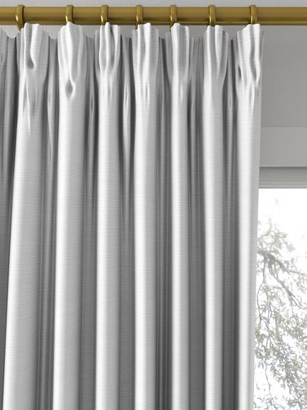 Designers Guild Pampas Made to Measure Curtains or Roman Blind, Snow - view 2, Snow