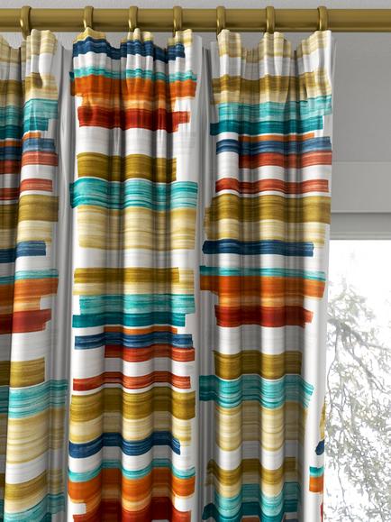 Harlequin Calcine Made to Measure Curtains or Roman Blind, Paprika - view 2, Paprika
