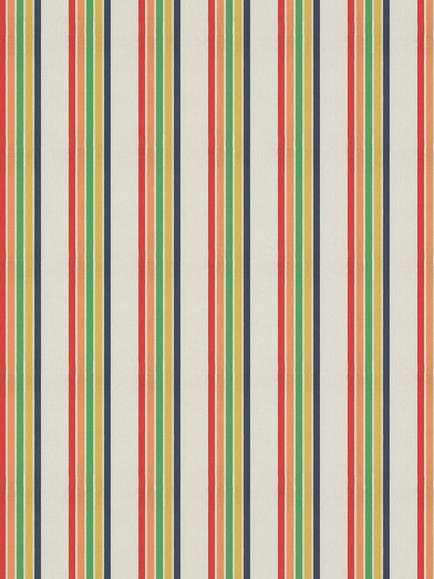 Harlequin Helter Skelter Stripe Made to Measure Curtains and Roman Blind, Navy/Poppy/Apricot, Navy/Poppy/Apricot