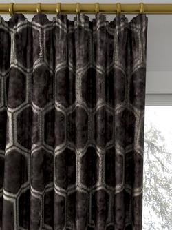 Designers Guild Manipur Made to Measure Curtains or Roman Blind, Espresso - view 2, Espresso
