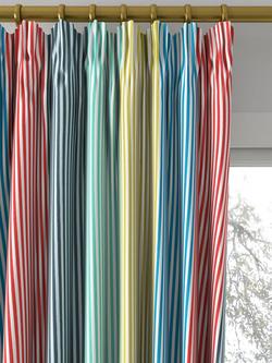 Harlequin Funfair Stripe Made to Measure Curtains or Roman Blind, Ink/Aqua/Kiwi/Marine - view 2, Ink/Aqua/Kiwi/Marine