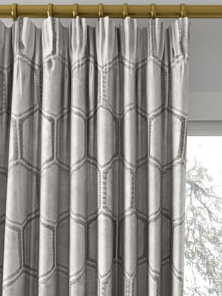 Designers Guild Manipur Made to Measure Curtains or Roman Blind, Oyster - view 2, Oyster