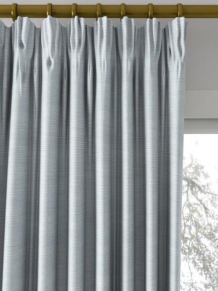 Designers Guild Pampas Made to Measure Curtains or Roman Blind, Pale Aqua - view 2, Pale Aqua