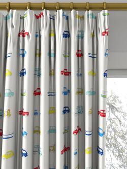 Harlequin Go Go Retro Made to Measure Curtains or Roman Blind, Strawberry/Sky Blue - view 2, Strawberry/Sky Blue