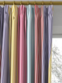 Harlequin Funfair Stripe Made to Measure Curtains or Roman Blind, Grape/Cherry - view 2, Grape/Cherry