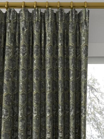 Designers Guild Manipur Made to Measure Curtains or Roman Blind, Moleskin - view 2, Moleskin