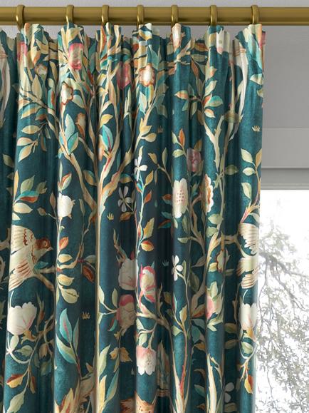 Morris & Co. Melsetter Made to Measure Curtains or Roman Blind, Indigo - view 2, Indigo