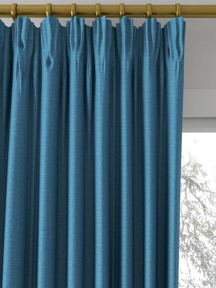 Sanderson Tuscany II Made to Measure Curtains or Roman Blind, Steel Blue - view 2, Steel Blue