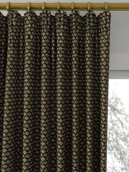 Designers Guild Portland Made to Measure Curtains or Roman Blind, Graphite - view 2, Graphite