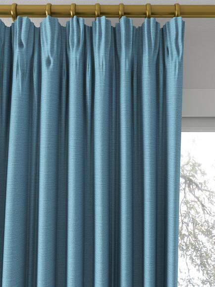 Designers Guild Pampas Made to Measure Curtains or Roman Blind, Aqua - view 2, Aqua