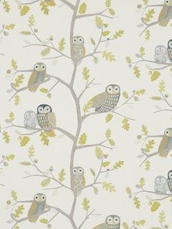 Harlequin Little Owls Made to Measure Curtains or Roman Blind, Kiwi, Kiwi